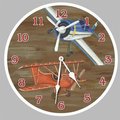 Clock Creations 15 in. Airplanes Round Clock CL1097638